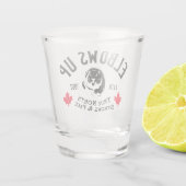 Ellbogen auf! Schnapsglas (Rückseite)