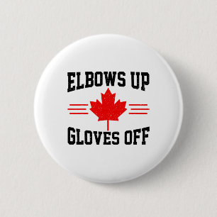 Ellbogen hoch, Handschuhe ab, Kanada-Flagge, Hocke Button
