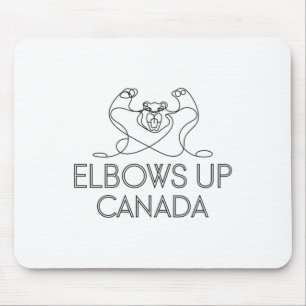 Ellbogen hoch Kanada Aufkleber3  Mousepad