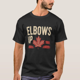 Ellbogen hoch Kanada Est 1867 Stolz Kanadier Stark T-Shirt