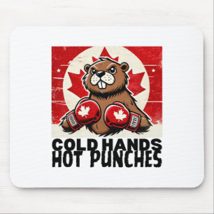 Ellbogen hoch Kanada Kanadische Gegen Zölle Biber Mousepad