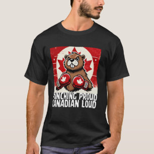 Ellbogen hoch Kanada Kanadische Gegen Zölle Biber T-Shirt