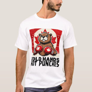 Ellbogen hoch Kanada Kanadische Gegen Zölle Biber T-Shirt