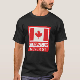 Ellbogen hoch Kanada Stark und Frei Stolz Kanadier T-Shirt