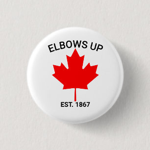 Ellbogen hoch   Kanada Stark   Unterstütze Kanada  Button