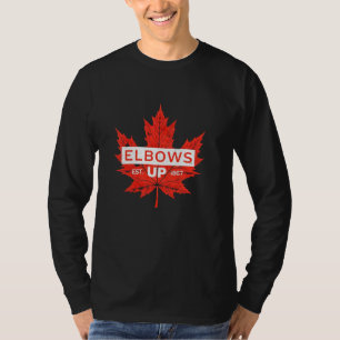 Ellbogen hoch Kanada Wahres Norden Stark und Frei T-Shirt