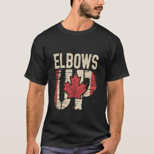 Ellbogen hoch, wahrer Norden, stark und frei, kana T-Shirt