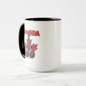 Ellbogen up canada, gemacht in canada 100% canada tasse (Vorderseite Links)