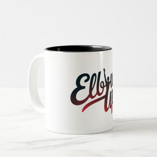 Ellbogen Zweifarbige Tasse (Vorderseite Links)