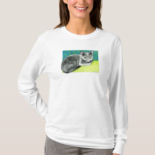 Elle der Korat Katzen-T - Shirt (Vorderseite)