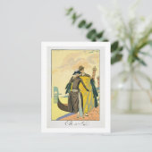 Elle et Lui, 1921 (pochoir print) Postkarte (Stehend Vorderseite)