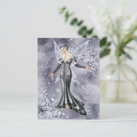 Elle neige postkarte (Stehend Vorderseite)