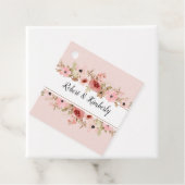 ELLE Pink Blume Elegante Hochzeit Geschenkanhänger (Beispiel)