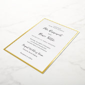 Elle Simple Modern Wedding Folieneinladung (Gedreht)