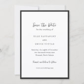 Elle Simple Modern Wedding Save The Date (Vorderseite)