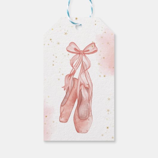 Ellegant Ballet pink Danke Geschenkanhänger (Rückseite)