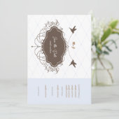 Ellegant Save the Date Hochzeitseinladung Einladung (Stehend Vorderseite)