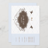 Ellegant Save the Date Hochzeitseinladung Einladung (Vorne/Hinten)