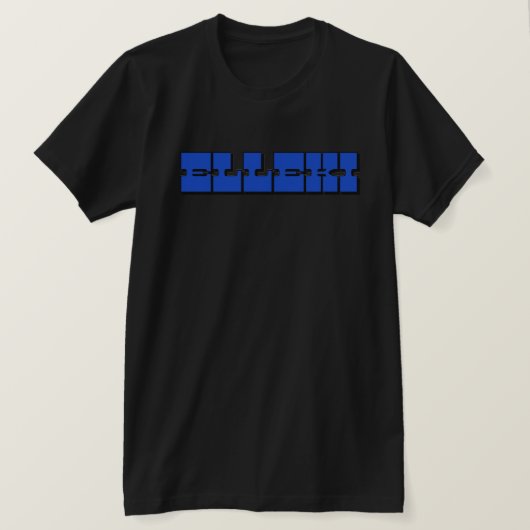 Elleki Bold (blau/schwarz) T-Shirt (Design vorne)
