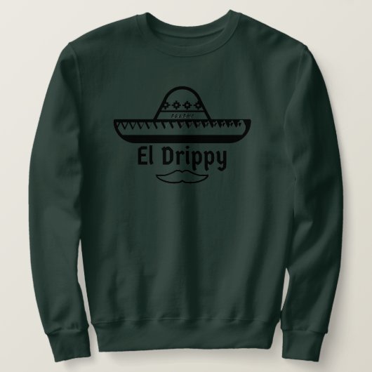 Elleki El Drippy (Schwarzer Schriftart) Sweatshirt (Design vorne)
