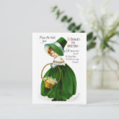 Ellen Clapsaddle's St. Patrick's Day Girl Postkarte (Stehend Vorderseite)