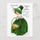 Ellen Clapsaddle's St. Patrick's Day Girl Postkarte (Vorderseite)