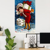 Ellen H. Clapsaddle - Christmas Shopping Boy Poster (Heimbüro)