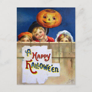Ellen H. Clapsaddle: Drei Halloween-Kinder Postkarte