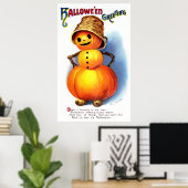 Ellen H. Clapsaddle: Funny Pumpkin Character Poster (Heimbüro)