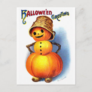 Ellen H. Clapsaddle: Funny Pumpkin Character Postkarte