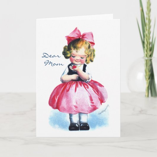 Ellen H. Clapsaddle: Girl with Heart Karte (Vorderseite)