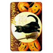 Ellen H. Clapsaddle: Halloween Cat Magnet (Vertikal)