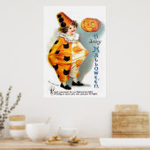 Ellen H. Clapsaddle: Halloween Harlequin Poster (Küche)