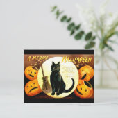 Ellen H. Clapsaddle: Halloween-Katze Postkarte (Stehend Vorderseite)
