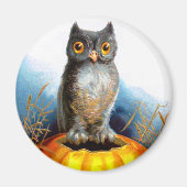 Ellen H. Clapsaddle: Halloween Owl Magnet (Vorne)