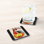 Ellen H. Clapsaddle: Hexe im Jack O'Lantern Untersetzer (Rechte Seite)