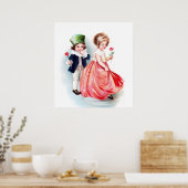 Ellen H. Clapsaddle: Ich Liebe meine Liebe Poster (Küche)