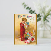 Ellen H. Clapsaddle: Ich sende mein Herz Postkarte (Stehend Vorderseite)