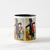 Ellen H. Clapsaddle: Junge mit Vogelscheuche Zweifarbige Tasse (Mittel)