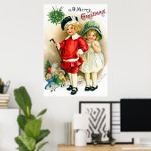 Ellen H. Clapsaddle: Junge und Mädchen mit Spielze Poster (Heimbüro)
