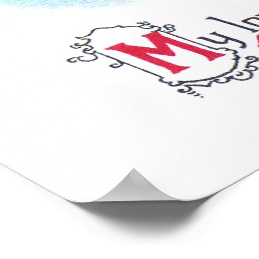 Ellen H. Clapsaddle: Mädchen mit Herz Poster (Ecke)