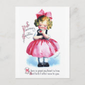 Ellen H. Clapsaddle: Mädchen mit Herz Postkarte (Vorderseite)