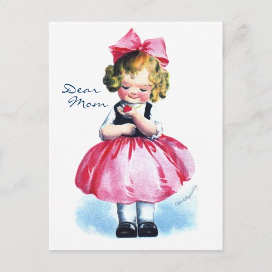 Ellen H. Clapsaddle: Mädchen mit Herz Postkarte (Vorderseite)