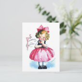 Ellen H. Clapsaddle: Mädchen mit Herz Postkarte (Stehend Vorderseite)