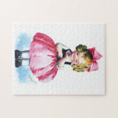 Ellen H. Clapsaddle: Mädchen mit Herzen Puzzle (Horizontal)