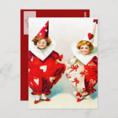 Ellen H. Clapsaddle Pierrot Children Postkarte (Vorne/Hinten)