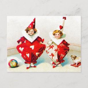 Ellen H. Clapsaddle Pierrot-Kinder Postkarte