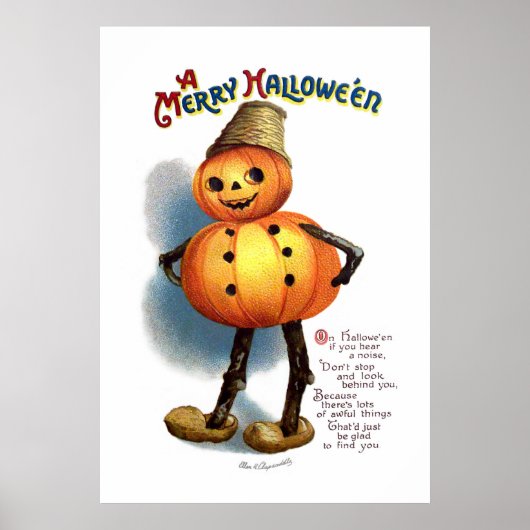 Ellen H. Clapsaddle: Pumpkin Boy Poster (Vorne)