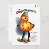 Ellen H. Clapsaddle: Pumpkin Boy Postkarte (Vorne/Hinten)