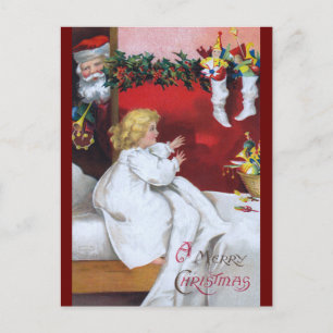Ellen H. Clapsaddle: Santa beobachtet Feiertagspostkarte